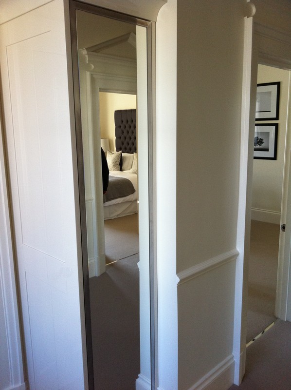 Full-length wardrobe mirror fitted in Chingford home