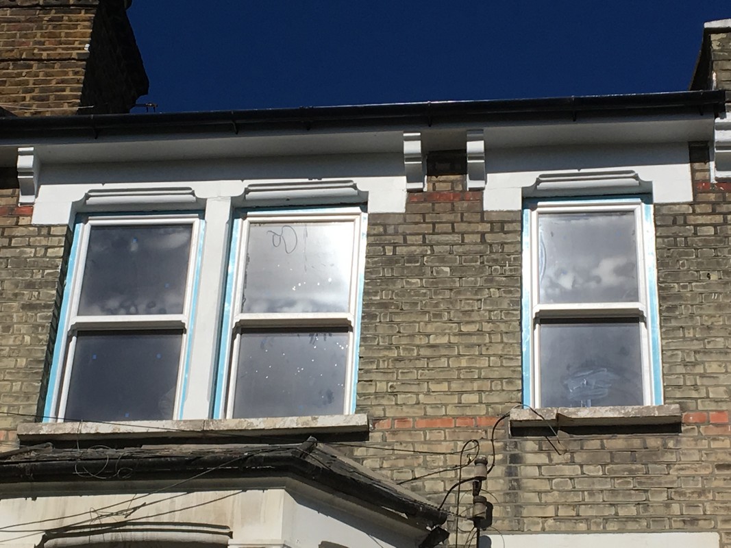 New uPVC sash windows fitted on Victorian terrace in Chingford